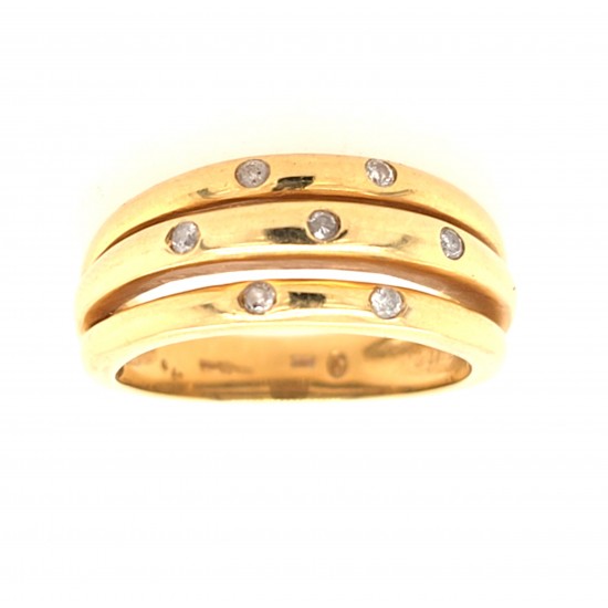 Pre Owned 18ct Diamond Dress Ring ZX643